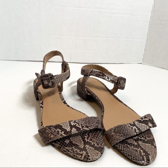 Banana Republic Shoes - Banana Republic Snakeskin Low Heel Sandal (No Box)